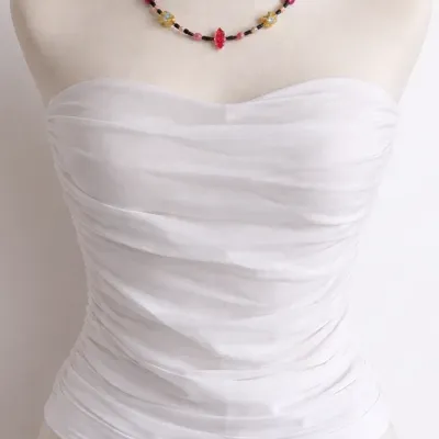 Top bustier et Collier